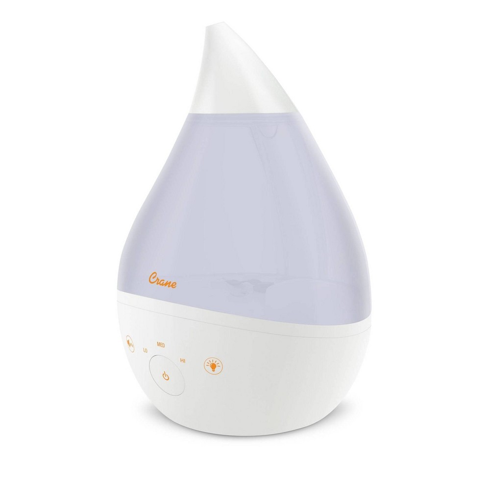 Photos - Humidifier Crane Drop 4-in-1 Ultrasonic Cool Mist  with Sound Machine - Whi 