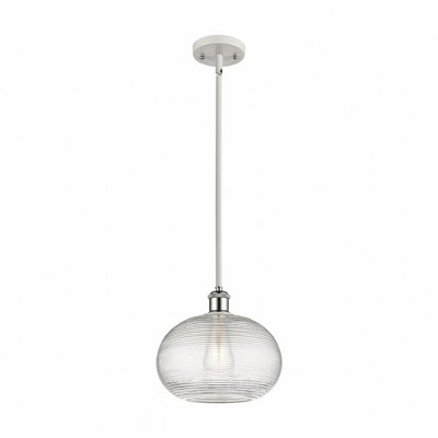 Ithaca - 1 Light Stem Hung Mini Pendant In Industrial Style-9.5 Inches Tall and 10 Inches Wide