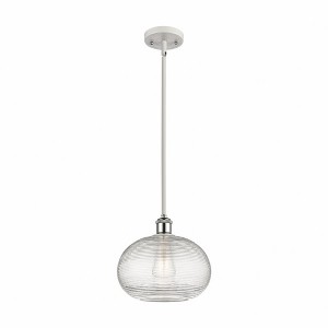 Ithaca - 1 Light Stem Hung Mini Pendant In Industrial Style-9.5 Inches Tall and 10 Inches Wide - 1 of 1