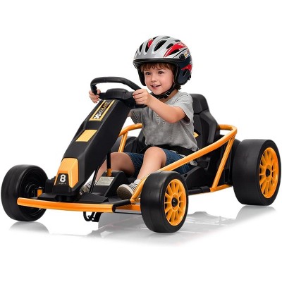24V Go Kart for Kids 8+ Years,300W*2 Extra Powerful Motors,8.1MPH High Speed Drifting with Power Display