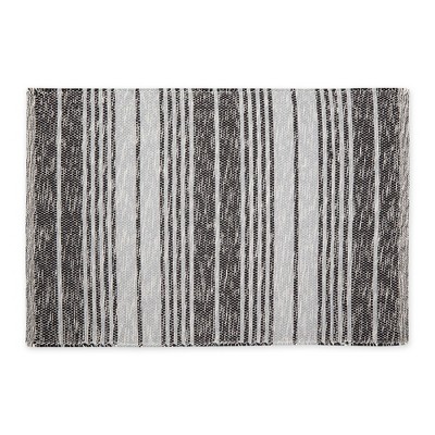 Design Imports Rustic Stripe - Black - 2 X 3 Ft