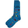 Memoi Men's Grill Master Rayon From Bamboo Crew Socks Blue Sapphire 10-13 - 3 of 3