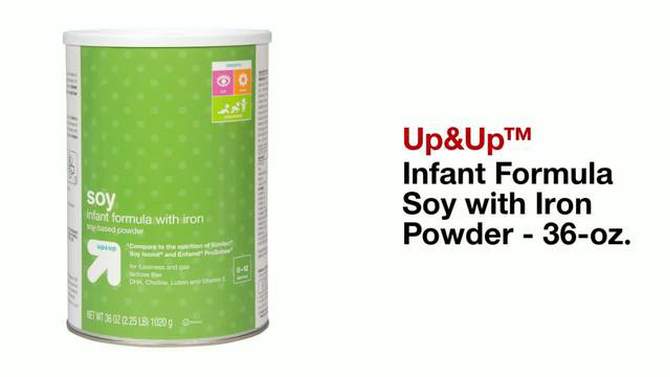Soy Powder Infant Formula - 36oz - up &#38; up&#8482;, 2 of 8, play video