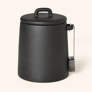39.5 fl oz Ceramic Coffee Canister with Scoop Matte Black - Woolrich x Target - 1 of 3