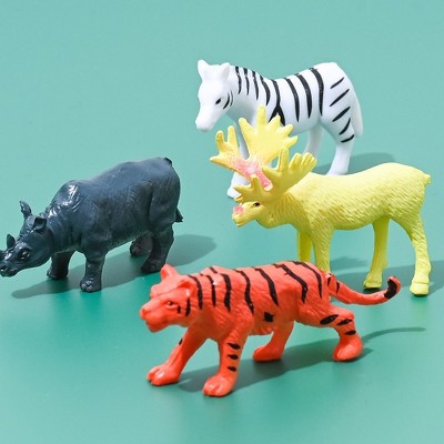 100 Piece Mini Wild Jungle Animal Educational Party Favor Set