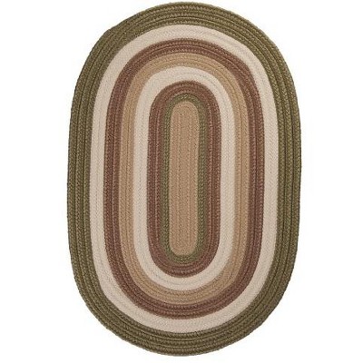 Colonial Mills Brooklyn Braided Rug, 2x12, Moss