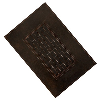 Armstrong Bronze Aluminum Gas Fire Pit Table with Clear Fire Glass