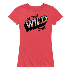 Women's UNO I'm The Wild One Short Sleeve Graphic T-Shirt - Heather Red - Medium - 1 of 4