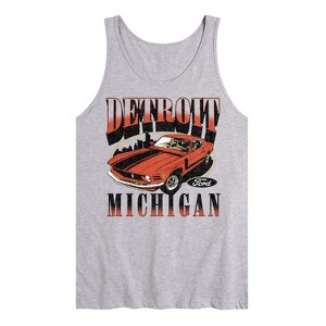 Men's - Ford - Vintage Mustant Detroit Michigan Graphic Tank Top - 1 of 1