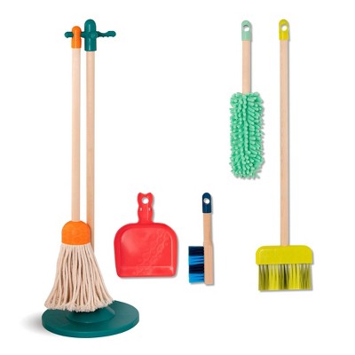 wooden toy cleaning set
