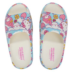 Hello Kitty Character Toss Floral And Cloud Art Women's Slides - 1 of 4