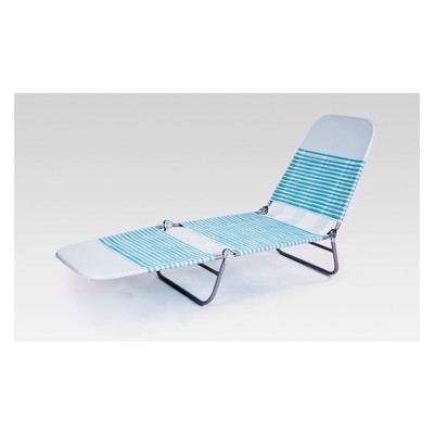 Jelly Patio Folding Lounger – Turquoise 