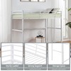 Kumasinova Metal Loft Bed Twin/Full Size,Loft Bed Frame with Guard Rails,Flat Ladder,Twin Loft Bed Frame for Dormitory,Bedroom,No Box Spring Needed - 4 of 4