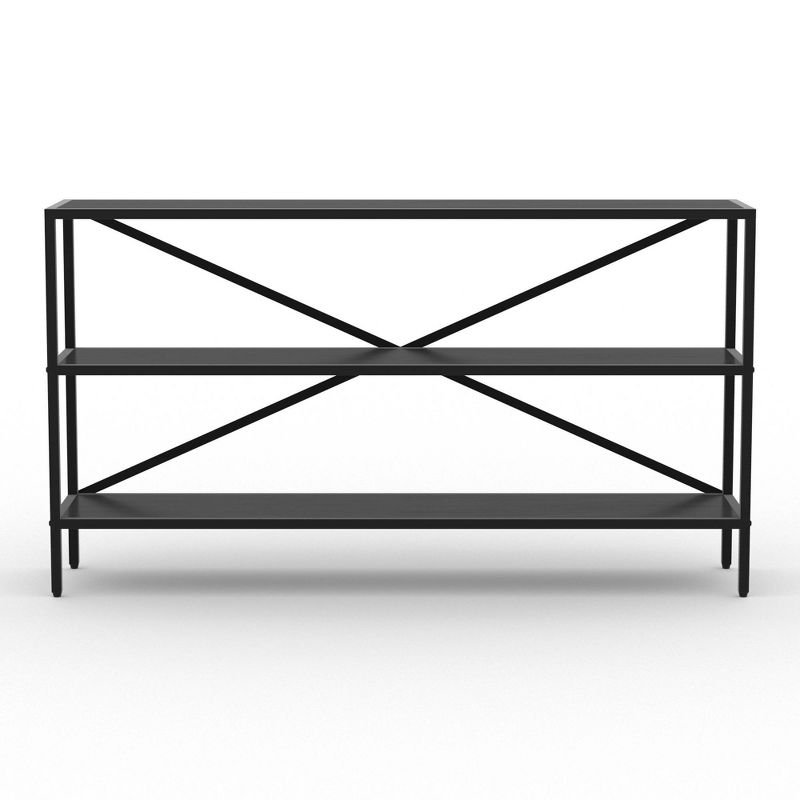 Emery Console Shelf Table Dark Wood - RST Brands, 4 of 5