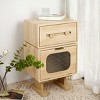 Creative MDF Robot End Table with Rotatable Storage Drawers, Modern Nightstand or Side Table for Bedroom, Living Room or Kids Room-The Pop Home - 2 of 4