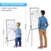 Maxtek Easel Whiteboard Height Adjustable 42" to 63" H Magnetic Mobile Whiteboard and Flipchart - 2 of 4