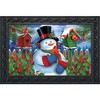 Briarwood Lane Winter Doormat 30x18 Indoor Outdoor Snowman and Cardinals For Winter Doormat - 2 of 4
