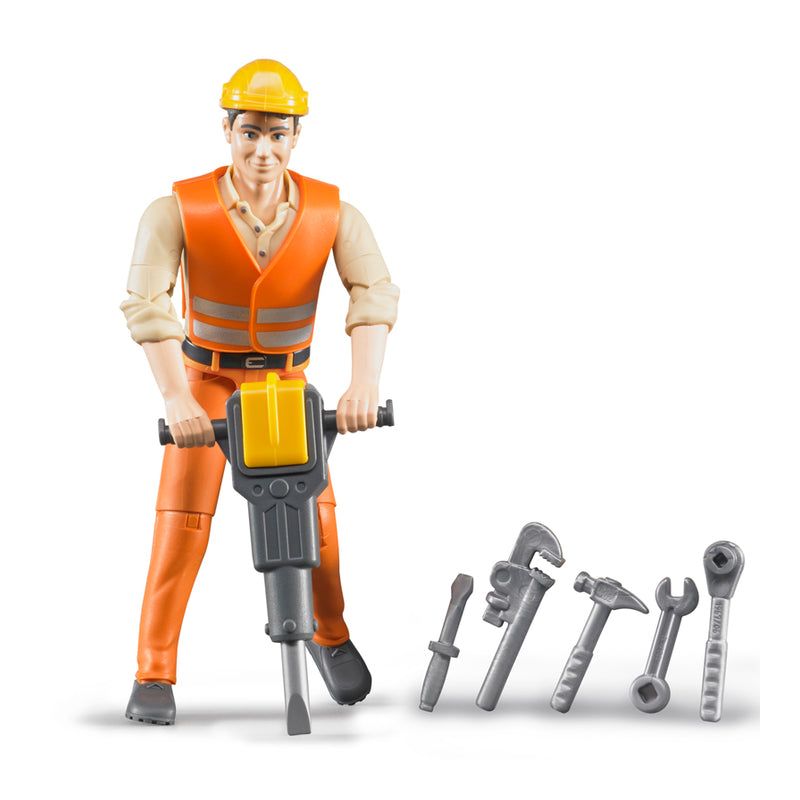Bruder Construction Worker with Tools and Accessories, 1 of 5