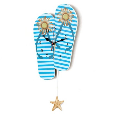 The Lakeside Collection Flip-Flops Home Decor Collection - Wall Clock