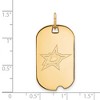 Black Bow Jewelry 14k Yellow Gold Plated Sterling Silver Dallas Stars NHL Pendant - 2 of 3
