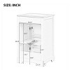 ChicFurnit Bathroom Storage Cabinets Bathroom Floor Storage Cabinet Functional Bathroom Cabinet with Drawer for Bathroom, White, 20"*18"*34" - 4 of 4