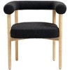 Meridian Furniture,Hyatt Boucle Fabric Dining Chair - 4 of 4