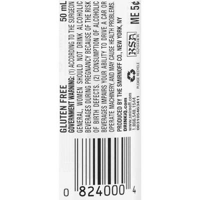 Smirnoff Raspberry Flavored Vodka - 50ml Plastic Bottle