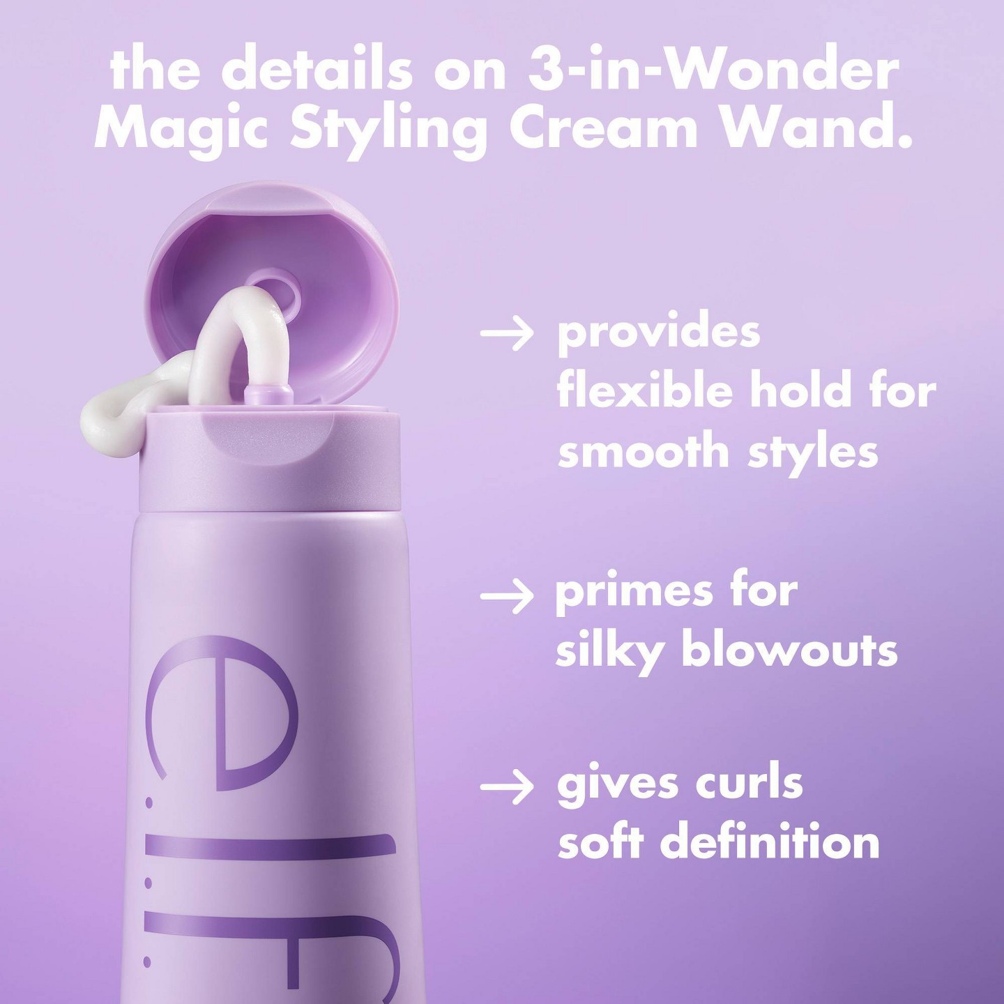 Стайлинг-крем для волос e.l.f. Hair 3-in-Wonder Magic, 5 fl oz, цвет: Кремовый — фото 3