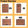 JANSNO PE Rattan Powder Coating Frame Laundry Hamper With Lid, 100L Capacity - 4 of 4