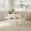 Jofran,Eastern Tides Coastal Wire-Brushed Wood X-Back Acacia Dining Chair (Set of 2) - 3 of 4
