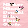 Girls' - Disney - Mickey Friends Character List Shirt Tail Raglan Graphic T-shirt - 2 of 4