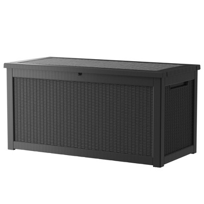 Decksplore Deck Box Outdoor Storage Box, Patio Gardening Tools, Water and UV Resistant for Patio, Garden