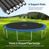 Captiva Designs Trampoline with Basketball Hoop, 14FT/15FT ASTM Approved Outdoor Trampoline with Safety Net & Ladder  14 ft - 4 of 4