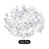 Unique Bargains Plastic Reusable Easy to Recognize Clothes Hanger Sizer Marker Garment Color Coding Clear 100 Pcs - 3 of 4