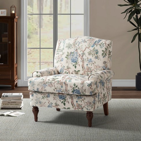 Dani Comfy Livingroom Armchair With Solid Wood Legs | Karat Home-spring ...