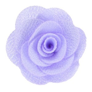 Unique Bargains Silk Alloy Camellia Flower Brooch Lapel Pin for Men Women Suit 2 x 1.3 inch 1 Pc - 1 of 4