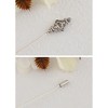 Anna-Kaci Women's Vintage Inspired Hat Pin 8 Inch Long Stick Lapel Pins - 4 of 4