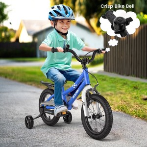 Infans 14" Kid’s Bike w/Removable Training Wheels & Basket for 3-5 Years Old Blue - 1 of 4