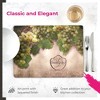 Pimpernel Tuscan Vineyard Placemats, Set of 4 Rectangular Cork Backed Table Mats with Rustic Vineyard Scene, Mediterranean Table Decor - 3 of 4