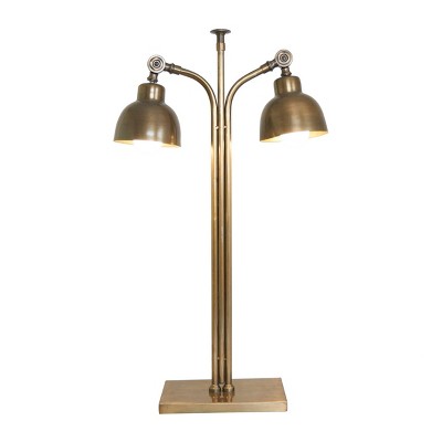 29x16 Stainless Steel Desk Lamp With Dual Shades Olivia May Target   GUEST Ef435b3f D5af 46dd A63b B6d4a4438f86