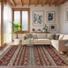 Washable Vintage Rug Non Slip Low Pile Rug Soft Throw Floor Cover Retro Distressed Foldable Indoor Carpet for Living Room Bedroom Playroom Nursery - 3 of 4