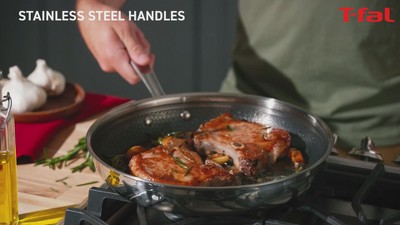 Tri-Ply Stainless Steel Nonstick Fry Pan Set, 3-Piece