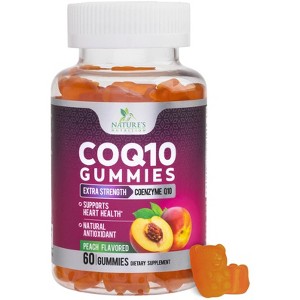 CoQ10 100mg Gummies - Coenzyme Q10 Supplement, CoQ10 Gummies Antioxidant for Heart Health Support & Energy Production - 60 Gummies - 1 of 4