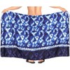 HAPPY BAY Men's Sarong Bath Swim Pareo Wrap One Size Royal Stripe - 3 of 4
