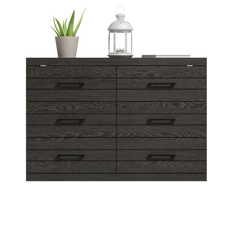 Galano Hamsper 6-Drawer Dresser (31.7 in. × 46.5 in. × 16.3 in.) in Dusty Gray Oak, Knotty Oak, Dark Gray Oak, Concrete Gray, 4 of 10