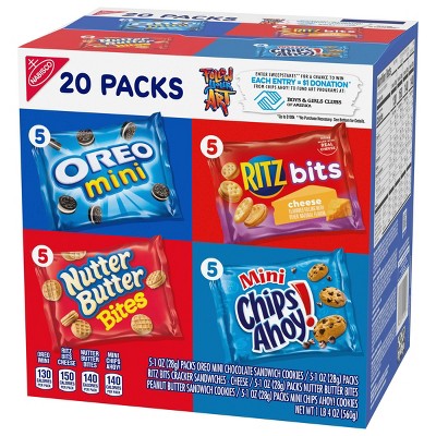 Nabisco Classic Mix Variety Pack With Cookies &#38; Crackers - 20oz /20ct