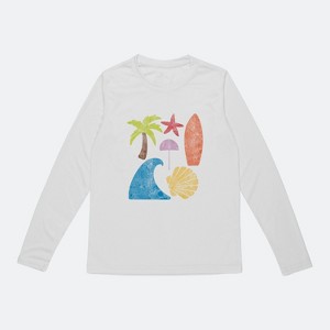 Vapor Apparel UPF 50+ UV Sun Protection Toddler Long Sleeve Rash Guard Swim Shirt - 1 of 4