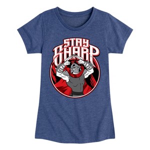 Girls' - Teenage Mutant Ninja Turtles - Stay Sharp Fitted Short Sleeve Graphic T-Shirt - 1 of 4