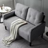 Sapphtopaz 51.2" Loveseat Couch Sofa - Compact Upholstered Furniture with Sturdy Frame, Cozy Seating for Living Room, Bedroom & Small Spaces - 2 of 4