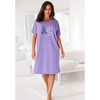 Only Necessities Women's Plus Size  Graphic Sleepshirt - 3 of 4